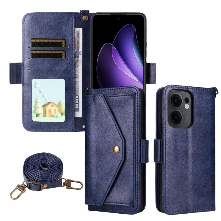 Multi-card Slots Crossbody Cowhide Leather Phone Case, For OPPO A6 Pro Global, For OPPO Reno14 / Reno14 F 5G Global, For OPPO A5x 5G / 4G, For OPPO A5 5G / 4G Global, For OPPO Reno14 Pro 5G, For OPPO A5 Pro 5G / 4G Global, For OPPO Reno13 F 5G         ...