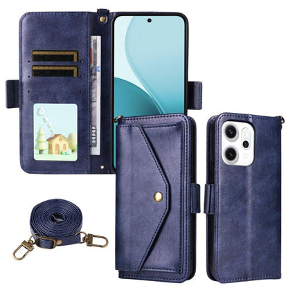 Multi-card Slots Crossbody Cowhide Leather Phone Case, For OPPO A6 Pro Global, For OPPO Reno14 / Reno14 F 5G Global, For OPPO A5x 5G / 4G, For OPPO A5 5G / 4G Global, For OPPO Reno14 Pro 5G, For OPPO A5 Pro 5G / 4G Global, For OPPO Reno13 F 5G         ...