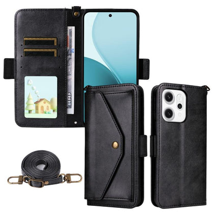 Multi-card Slots Crossbody Cowhide Leather Phone Case, For OPPO A6 Pro Global, For OPPO Reno14 / Reno14 F 5G Global, For OPPO A5x 5G / 4G, For OPPO A5 5G / 4G Global, For OPPO Reno14 Pro 5G, For OPPO A5 Pro 5G / 4G Global, For OPPO Reno13 F 5G         ...