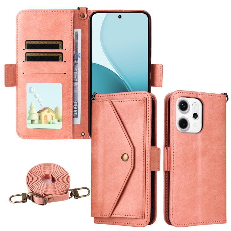 Multi-card Slots Crossbody Cowhide Leather Phone Case, For OPPO A6 Pro Global, For OPPO Reno14 / Reno14 F 5G Global, For OPPO A5x 5G / 4G, For OPPO A5 5G / 4G Global, For OPPO Reno14 Pro 5G, For OPPO A5 Pro 5G / 4G Global, For OPPO Reno13 F 5G         ...