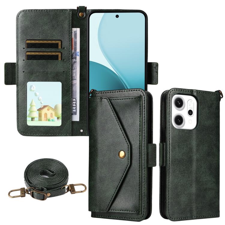 Multi-card Slots Crossbody Cowhide Leather Phone Case, For OPPO A6 Pro Global, For OPPO Reno14 / Reno14 F 5G Global, For OPPO A5x 5G / 4G, For OPPO A5 5G / 4G Global, For OPPO Reno14 Pro 5G, For OPPO A5 Pro 5G / 4G Global, For OPPO Reno13 F 5G         ...