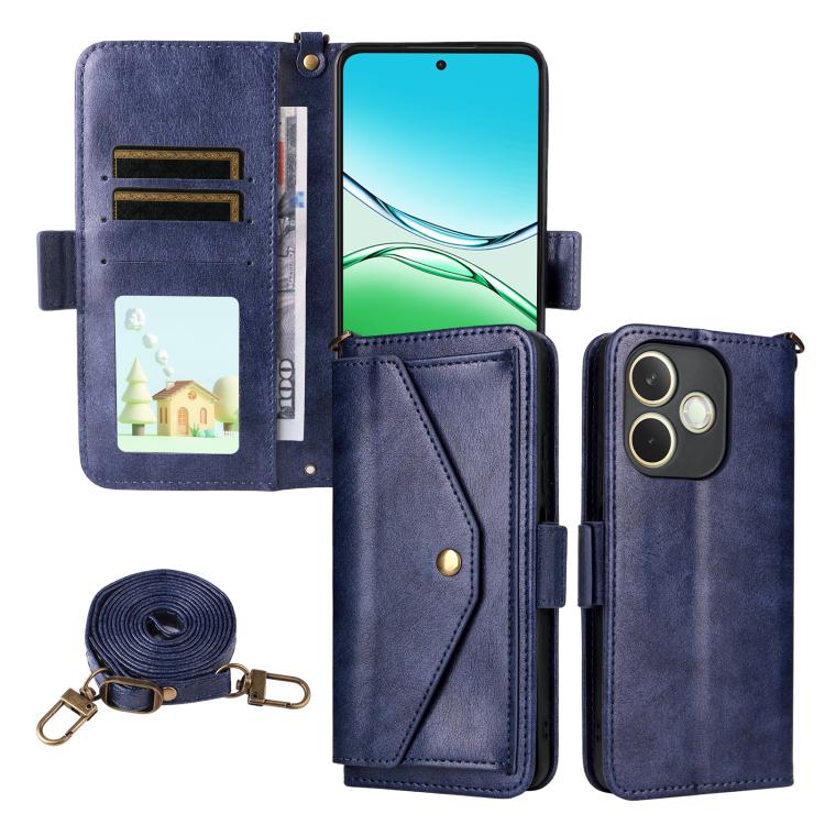 Multi-card Slots Crossbody Cowhide Leather Phone Case, For OPPO A6 Pro Global, For OPPO Reno14 / Reno14 F 5G Global, For OPPO A5x 5G / 4G, For OPPO A5 5G / 4G Global, For OPPO Reno14 Pro 5G, For OPPO A5 Pro 5G / 4G Global, For OPPO Reno13 F 5G         ...