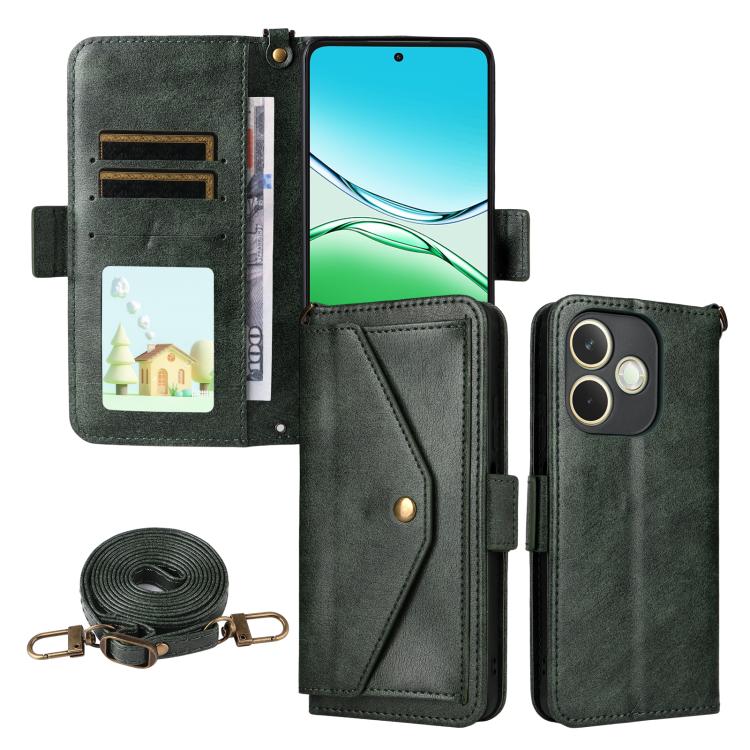 Multi-card Slots Crossbody Cowhide Leather Phone Case, For OPPO A6 Pro Global, For OPPO Reno14 / Reno14 F 5G Global, For OPPO A5x 5G / 4G, For OPPO A5 5G / 4G Global, For OPPO Reno14 Pro 5G, For OPPO A5 Pro 5G / 4G Global, For OPPO Reno13 F 5G         ...