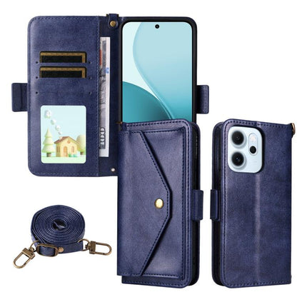 Multi-card Slots Crossbody Cowhide Leather Phone Case, For OPPO A6 Pro Global, For OPPO Reno14 / Reno14 F 5G Global, For OPPO A5x 5G / 4G, For OPPO A5 5G / 4G Global, For OPPO Reno14 Pro 5G, For OPPO A5 Pro 5G / 4G Global, For OPPO Reno13 F 5G         ...