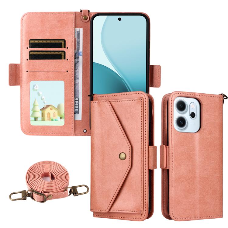 Multi-card Slots Crossbody Cowhide Leather Phone Case, For OPPO A6 Pro Global, For OPPO Reno14 / Reno14 F 5G Global, For OPPO A5x 5G / 4G, For OPPO A5 5G / 4G Global, For OPPO Reno14 Pro 5G, For OPPO A5 Pro 5G / 4G Global, For OPPO Reno13 F 5G         ...