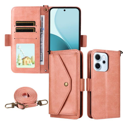 Multi-card Slots Crossbody Cowhide Leather Phone Case, For OPPO A6 Pro Global, For OPPO Reno14 / Reno14 F 5G Global, For OPPO A5x 5G / 4G, For OPPO A5 5G / 4G Global, For OPPO Reno14 Pro 5G, For OPPO A5 Pro 5G / 4G Global, For OPPO Reno13 F 5G         ...