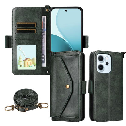 Multi-card Slots Crossbody Cowhide Leather Phone Case, For OPPO A6 Pro Global, For OPPO Reno14 / Reno14 F 5G Global, For OPPO A5x 5G / 4G, For OPPO A5 5G / 4G Global, For OPPO Reno14 Pro 5G, For OPPO A5 Pro 5G / 4G Global, For OPPO Reno13 F 5G         ...
