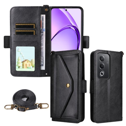 Multi-card Slots Crossbody Cowhide Leather Phone Case, For OPPO A6 Pro Global, For OPPO Reno14 / Reno14 F 5G Global, For OPPO A5x 5G / 4G, For OPPO A5 5G / 4G Global, For OPPO Reno14 Pro 5G, For OPPO A5 Pro 5G / 4G Global, For OPPO Reno13 F 5G         ...