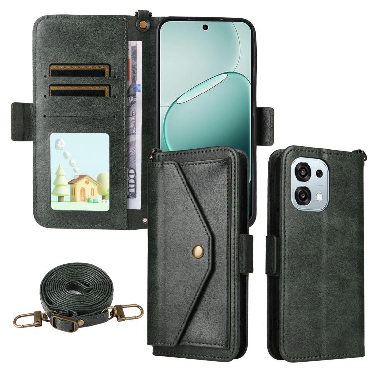Multi-card Slots Crossbody Cowhide Leather Phone Case, For OPPO A6 Pro Global, For OPPO Reno14 / Reno14 F 5G Global, For OPPO A5x 5G / 4G, For OPPO A5 5G / 4G Global, For OPPO Reno14 Pro 5G, For OPPO A5 Pro 5G / 4G Global, For OPPO Reno13 F 5G         ...