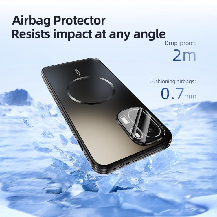 ABEEL Heat Dissipation Frosted MagSafe Phone Case with Lens Film, For OnePlus Ace 6, For OnePlus 15, For OnePlus 13T