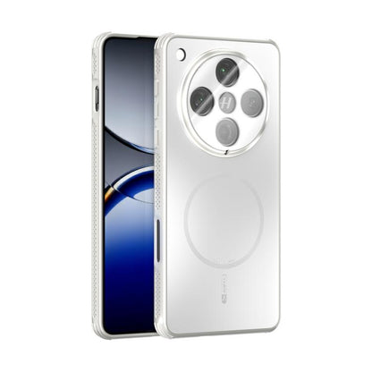 White frosted MagSafe phone case with camera lens film and heat-dissipation panel