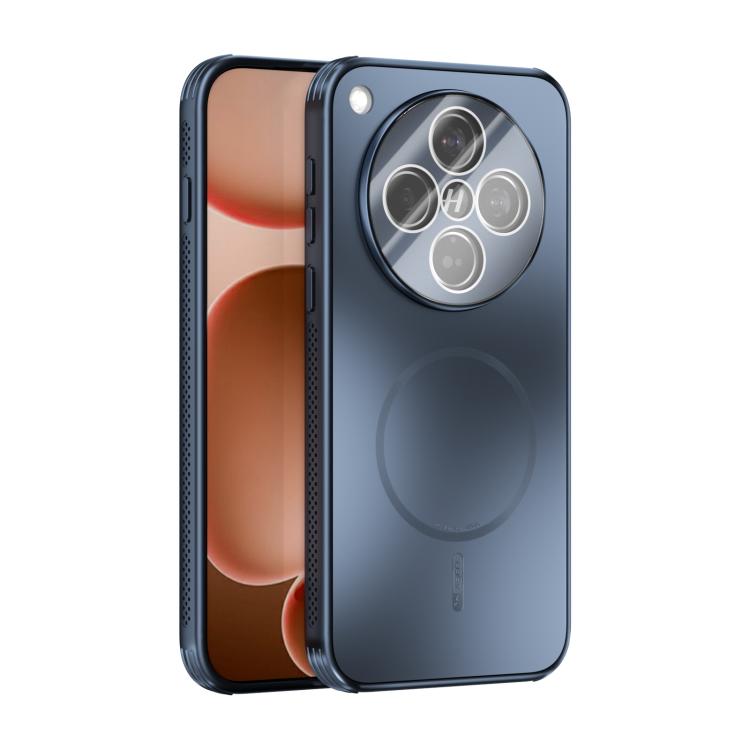 ABEEL MagSafe phone case, frosted dark blue with camera lens cutouts