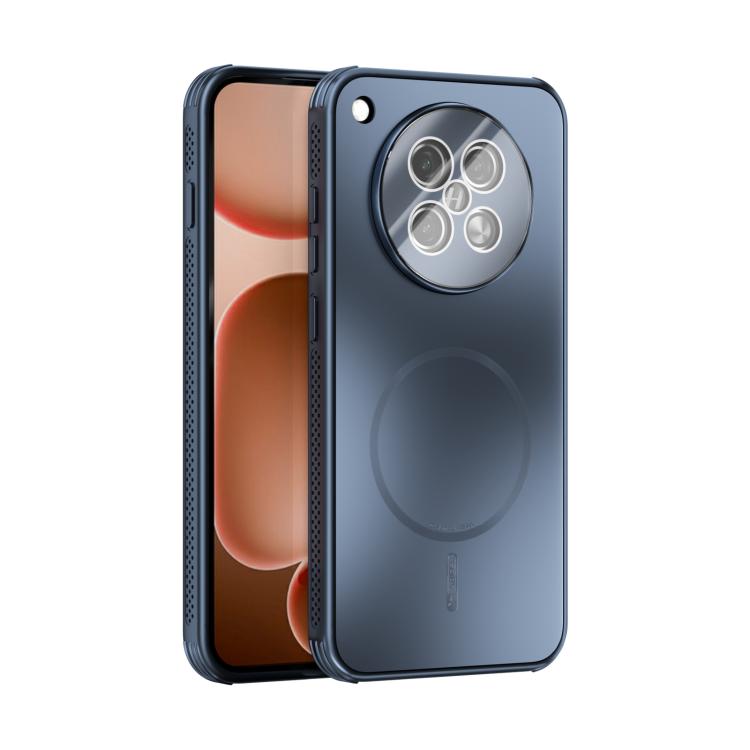 ABEEL MagSafe phone case, frosted dark blue with camera lens cutouts