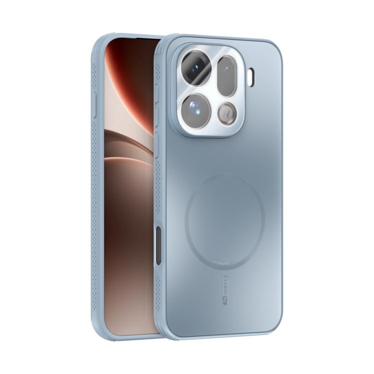 ABEEL frosted MagSafe phone case with lens film, light blue, frosted back and MagSafe ring