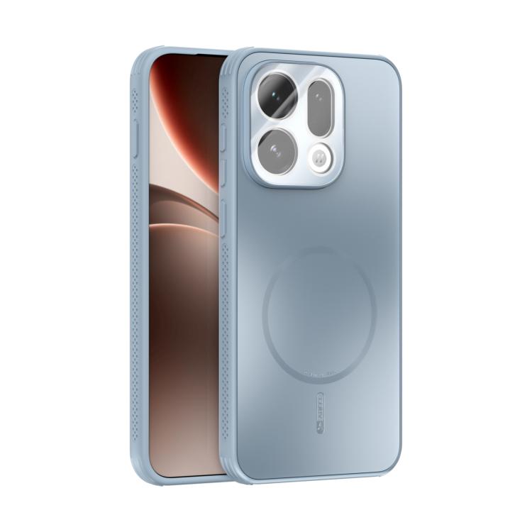ABEEL frosted MagSafe phone case with lens film, light blue, frosted back and MagSafe ring