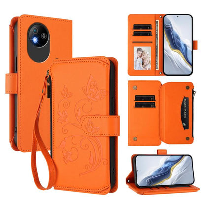 Butterfly Love Flower Multi-card Zipper Wallet Leather Phone Case, For ZTE Kantan Sumaho 4 A402ZT, For ZTE Blade V60 4G / Axon 60 4G, For ZTE Blade A35e, For ZTE Nubia Neo 3 GT, For ZTE nubia Music 2, For ZTE nubia S 5G A403ZT                          ...