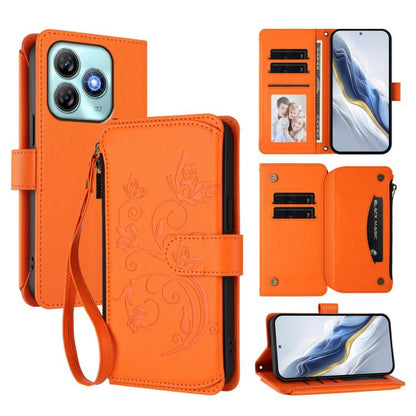 Butterfly Love Flower Multi-card Zipper Wallet Leather Phone Case, For ZTE nubia RedMagic 10 Pro, For ZTE Blade V60 Vita / V60 Design, For ZTE Blade A75 5G / nubia Focus 5G, For ZTE Blade A75 4G, For ZTE Blade A35 / A55, For ZTE nubia Focus Pro 5G     ...