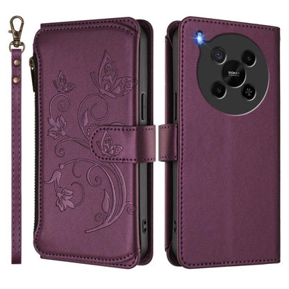 Butterfly Love Flower Multi-card Zipper Wallet Leather Phone Case, For ZTE Kantan Sumaho 4 A402ZT, For ZTE Blade V60 4G / Axon 60 4G, For ZTE Blade A35e, For ZTE Nubia Neo 3 GT, For ZTE nubia Music 2, For ZTE nubia S 5G A403ZT                          ...