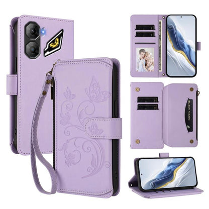Butterfly Love Flower Multi-card Zipper Wallet Leather Phone Case, For ZTE nubia Neo 5 5G, For ZTE nubia Neo 5 GT 5G, For ZTE nubia P7 Pro / Optus X Value, For ZTE nubia P9 Pro / Optus X Pro 2 5G, For ZTE nubia RedMagic 11 Air                          ...