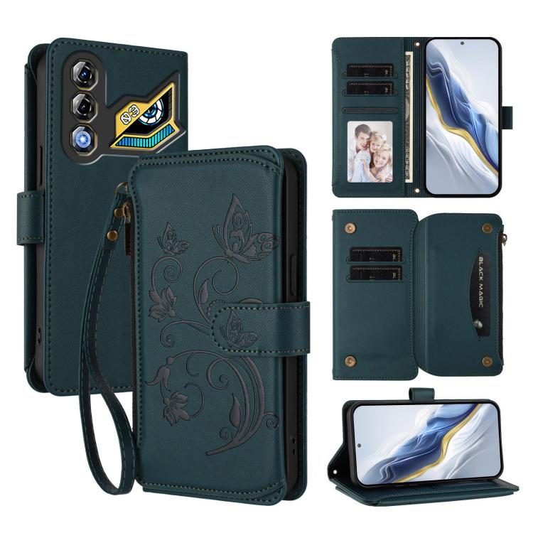 Butterfly Love Flower Multi-card Zipper Wallet Leather Phone Case, For ZTE Kantan Sumaho 4 A402ZT, For ZTE Blade V60 4G / Axon 60 4G, For ZTE Blade A35e, For ZTE Nubia Neo 3 GT, For ZTE nubia Music 2, For ZTE nubia S 5G A403ZT                          ...