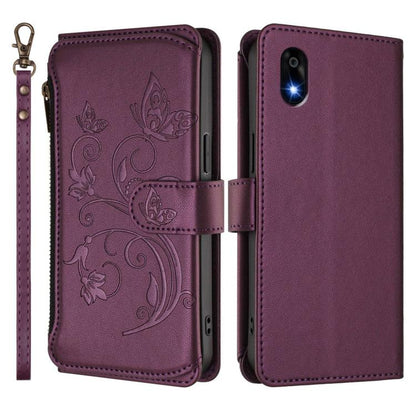 Butterfly Love Flower Multi-card Zipper Wallet Leather Phone Case, For ZTE Kantan Sumaho 4 A402ZT, For ZTE Blade V60 4G / Axon 60 4G, For ZTE Blade A35e, For ZTE Nubia Neo 3 GT, For ZTE nubia Music 2, For ZTE nubia S 5G A403ZT                          ...