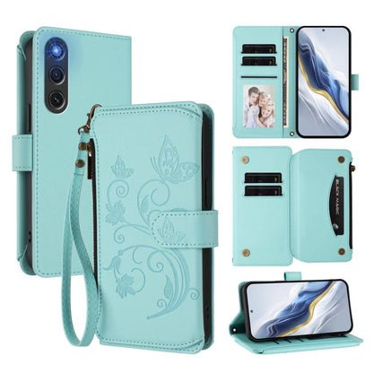 Butterfly Love Flower Multi-card Zipper Wallet Leather Phone Case, For ZTE nubia Neo 5 5G, For ZTE nubia Neo 5 GT 5G, For ZTE nubia P7 Pro / Optus X Value, For ZTE nubia P9 Pro / Optus X Pro 2 5G, For ZTE nubia RedMagic 11 Air                          ...