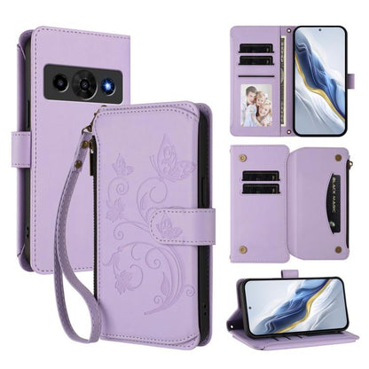 Butterfly Love Flower Multi-card Zipper Wallet Leather Phone Case, For ZTE nubia Neo 5 5G, For ZTE nubia Neo 5 GT 5G, For ZTE nubia P7 Pro / Optus X Value, For ZTE nubia P9 Pro / Optus X Pro 2 5G, For ZTE nubia RedMagic 11 Air                          ...