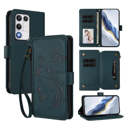 Butterfly Love Flower Multi-card Zipper Wallet Leather Phone Case, For ZTE nubia Neo 5 5G, For ZTE nubia Neo 5 GT 5G, For ZTE nubia P7 Pro / Optus X Value, For ZTE nubia P9 Pro / Optus X Pro 2 5G, For ZTE nubia RedMagic 11 Air                          ...
