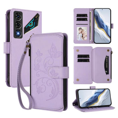 Butterfly Love Flower Multi-card Zipper Wallet Leather Phone Case, For ZTE nubia Neo 5 5G, For ZTE nubia Neo 5 GT 5G, For ZTE nubia P7 Pro / Optus X Value, For ZTE nubia P9 Pro / Optus X Pro 2 5G, For ZTE nubia RedMagic 11 Air                          ...