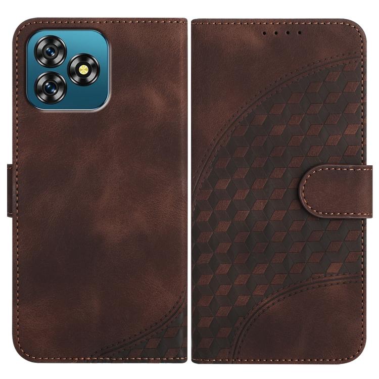 Elephant Head Embossed Phone Leather Case with Lanyard, For Oukitel C17 4G 2026, For Oukitel C26, For Oukitel C53, For Oukitel C51