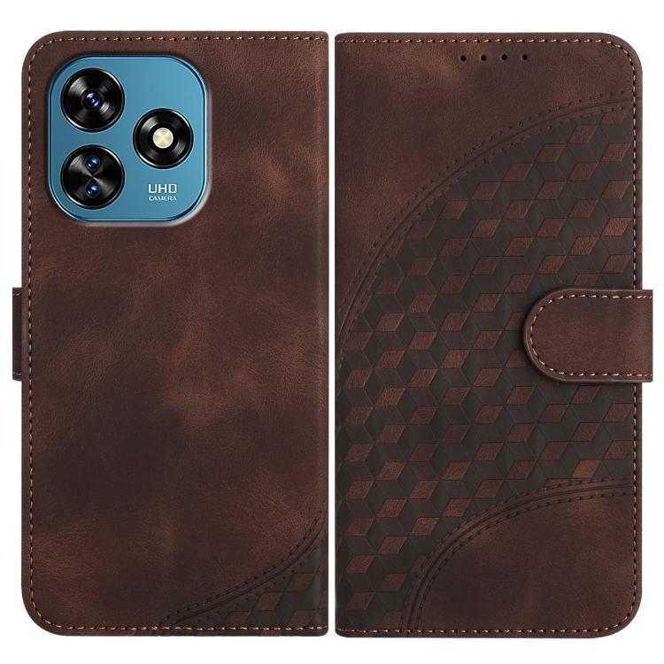 Elephant Head Embossed Phone Leather Case with Lanyard, For Oukitel C17 4G 2026, For Oukitel C26, For Oukitel C53, For Oukitel C51