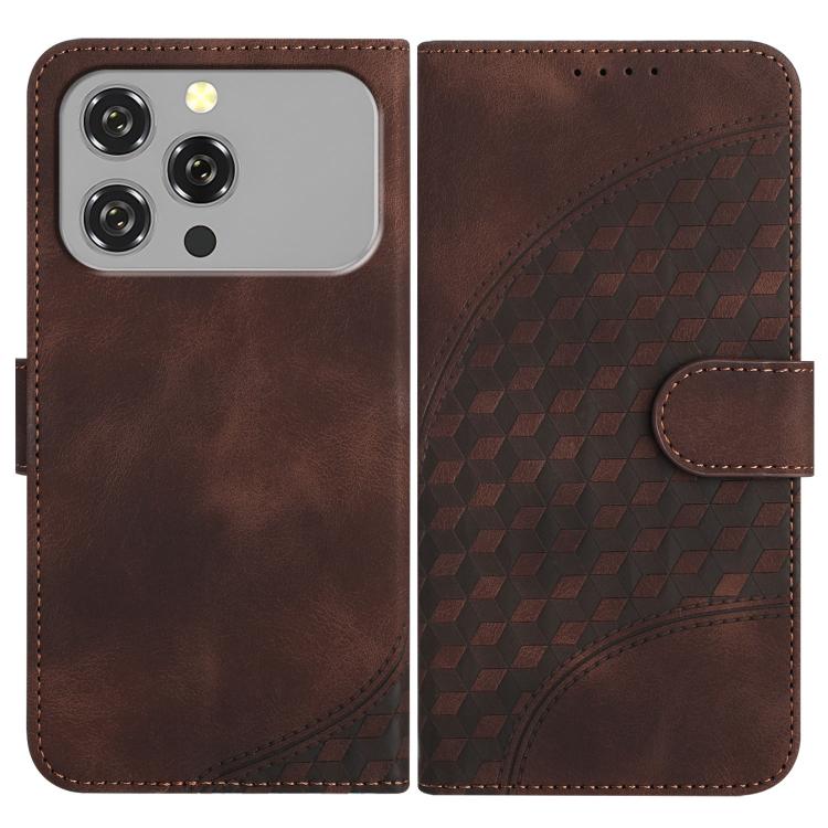 Elephant Head Embossed Phone Leather Case with Lanyard, For Oukitel C17 4G 2026, For Oukitel C26, For Oukitel C53, For Oukitel C51