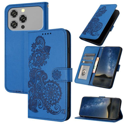 Datura Flower Embossed Flip Leather Phone Case, For Oukitel C17 4G 2026, For Oukitel C26, For Oukitel C53, For Oukitel C51