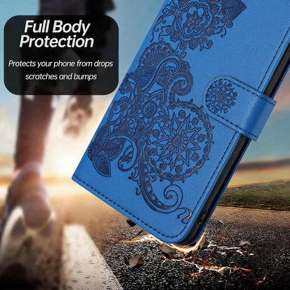 Datura Flower Embossed Flip Leather Phone Case, For Oukitel C17 4G 2026, For Oukitel C26, For Oukitel C53, For Oukitel C51