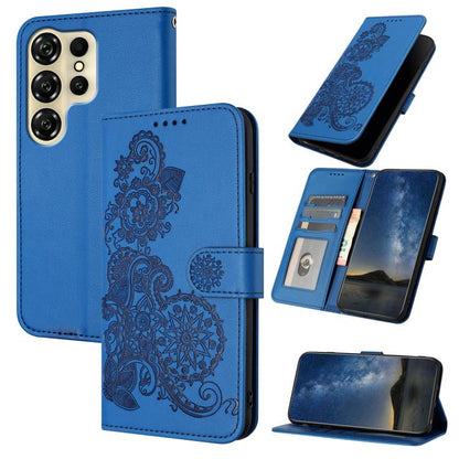 Datura Flower Embossed Flip Leather Phone Case, For Oukitel C17 4G 2026, For Oukitel C26, For Oukitel C53, For Oukitel C51