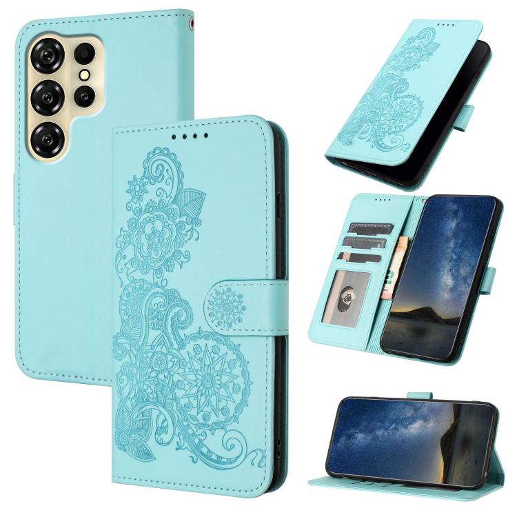 Datura Flower Embossed Flip Leather Phone Case, For Oukitel C17 4G 2026, For Oukitel C26, For Oukitel C53, For Oukitel C51