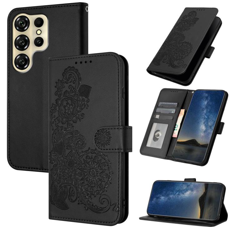 Datura Flower Embossed Flip Leather Phone Case, For Oukitel C17 4G 2026, For Oukitel C26, For Oukitel C53, For Oukitel C51