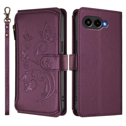 Butterfly Love Flower Multi-card Zipper Wallet Leather Phone Case, For T-Mobile Revvl 8 / T Phone 3, For T-Mobile Revvl 7 Pro / T Phone 2 Pro, For T-Mobile Revvl 7 / T Phone 2 5G, For T-Mobile Revvl 6 Pro 5G / 6X Pro 5G                                 ...