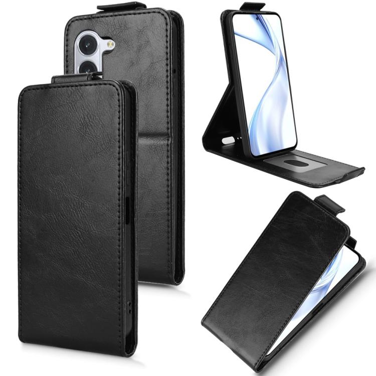 Magnetic Vertical Flip Leather Phone Case with Buckle, For Fujitsu Arrows We3, For Fujitsu Arrows Alpha F-51F