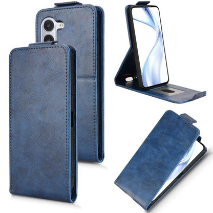 Magnetic Vertical Flip Leather Phone Case with Buckle, For Fujitsu Arrows We3, For Fujitsu Arrows Alpha F-51F