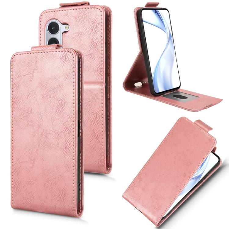Magnetic Vertical Flip Leather Phone Case with Buckle, For Fujitsu Arrows We3, For Fujitsu Arrows Alpha F-51F