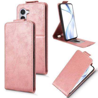 Magnetic Vertical Flip Leather Phone Case with Buckle, For Fujitsu Arrows We3, For Fujitsu Arrows Alpha F-51F
