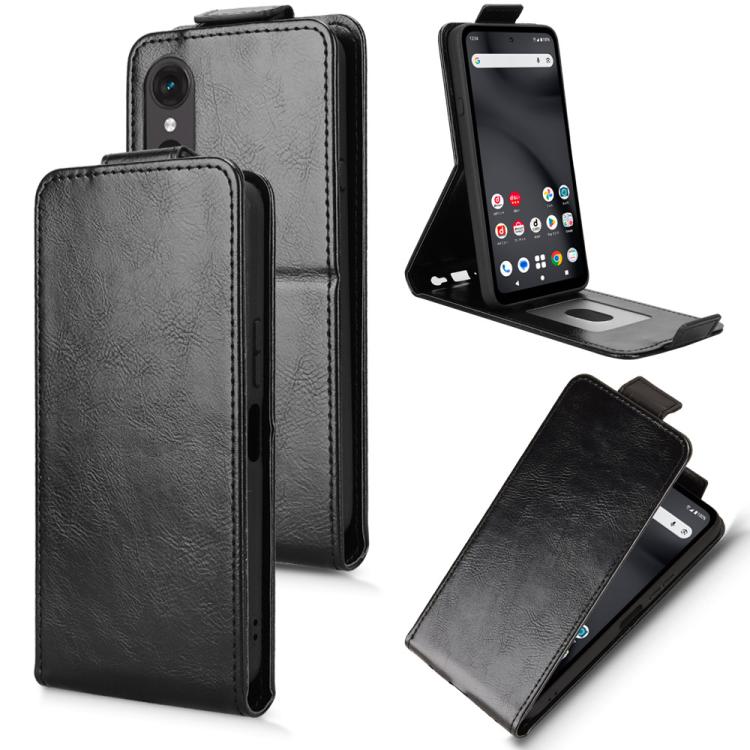 Magnetic Vertical Flip Leather Phone Case with Buckle, For Fujitsu Arrows We3, For Fujitsu Arrows Alpha F-51F