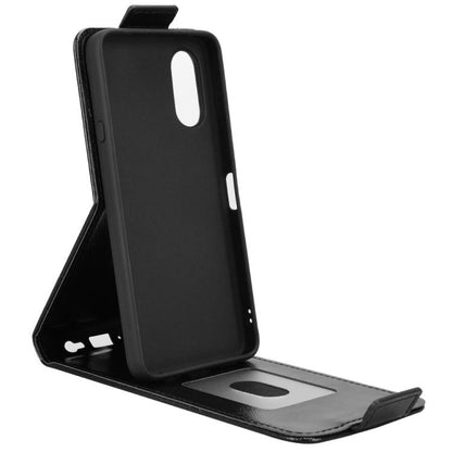 Magnetic Vertical Flip Leather Phone Case with Buckle, For Fujitsu Arrows We3, For Fujitsu Arrows Alpha F-51F