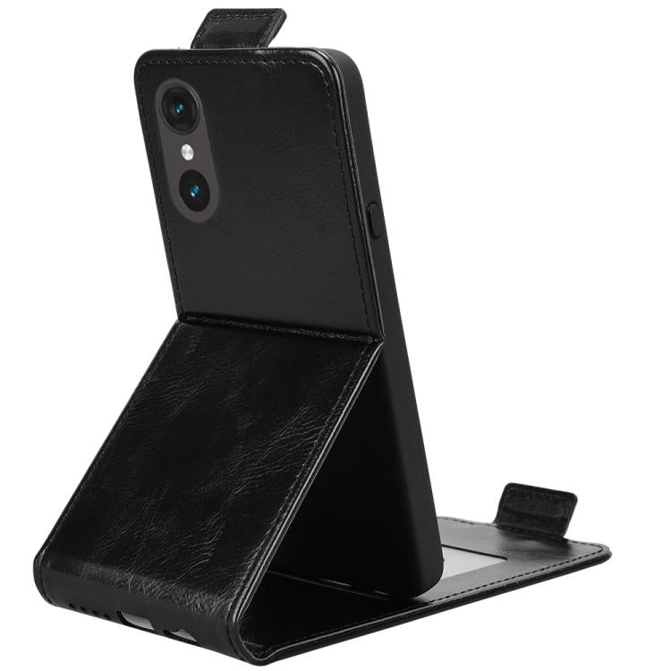 Magnetic Vertical Flip Leather Phone Case with Buckle, For Fujitsu Arrows We3, For Fujitsu Arrows Alpha F-51F