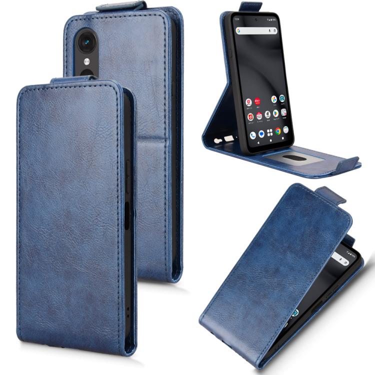 Magnetic Vertical Flip Leather Phone Case with Buckle, For Fujitsu Arrows We3, For Fujitsu Arrows Alpha F-51F