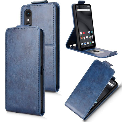 Magnetic Vertical Flip Leather Phone Case with Buckle, For Fujitsu Arrows We3, For Fujitsu Arrows Alpha F-51F