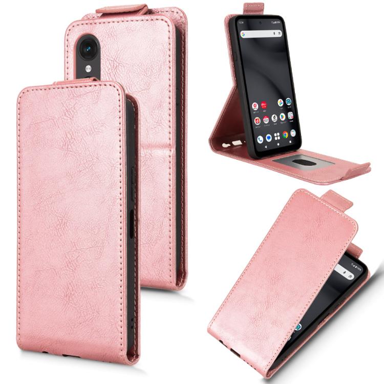 Magnetic Vertical Flip Leather Phone Case with Buckle, For Fujitsu Arrows We3, For Fujitsu Arrows Alpha F-51F