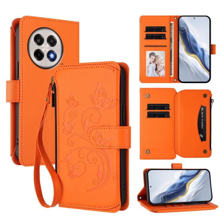 Butterfly Love Flower Multi-card Zipper Wallet Leather Phone Case, For OnePlus Turbo 6X Pro 5G, For OnePlus Turbo 6 / 6V 5G, For OnePlus Nord 5 5G / Ace 5 Ultra, For OnePlus Nord CE5 / Ace 5 Racing, For OnePlus 13T, For OnePlus 13R 5G / Ace 5 / 5 Pro  ...