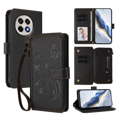 Butterfly Love Flower Multi-card Zipper Wallet Leather Phone Case, For OnePlus Turbo 6X Pro 5G, For OnePlus Turbo 6 / 6V 5G, For OnePlus Nord 5 5G / Ace 5 Ultra, For OnePlus Nord CE5 / Ace 5 Racing, For OnePlus 13T, For OnePlus 13R 5G / Ace 5 / 5 Pro  ...